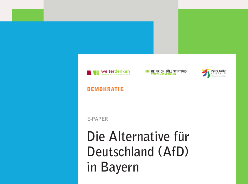 Umschlagschnitt des E-Papers über die AfD in Bayern