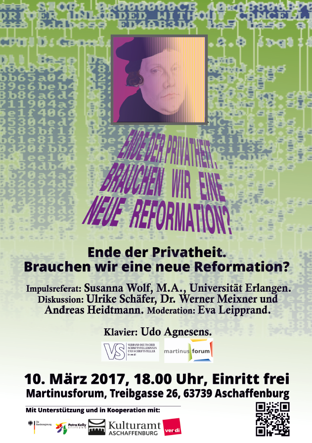 Veranstaltungsplakat - Ende der Privatheit Veranstaltungsplakat - Ende der Privatheit
