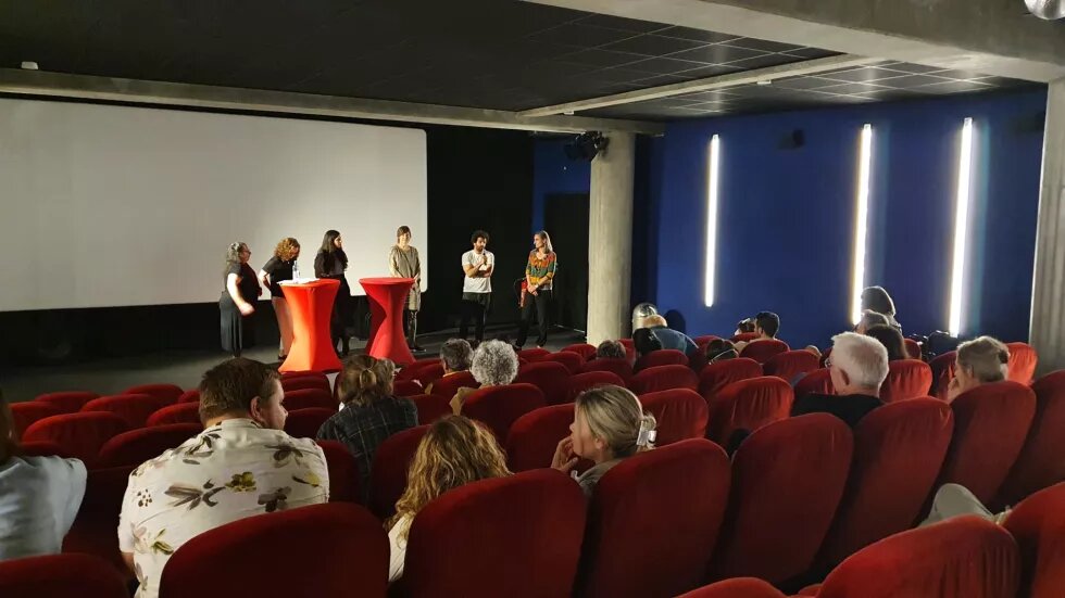 Podiumsdiskussion nach der Filmvorführung im Monopol Kino