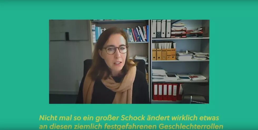 Screenshot aus dem Video "Schieflagen", wo Prof. Wrohlich zu sehen ist