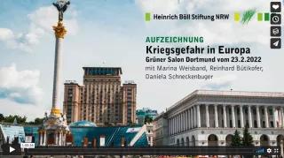 Ukrainische Platz mit Titel der Veranstaltung