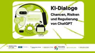 Banner mit dem Schrift "KI-Dialoge"